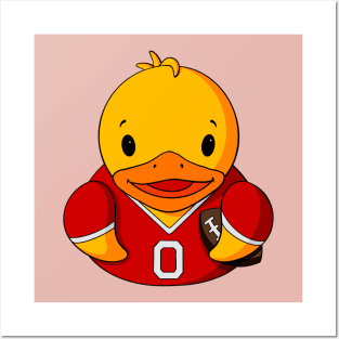 Football Player Rubber Duck Posters and Art